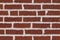 Red Brick Wall with white mortor