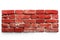 Red bricks, brick wall, masonry isolated on white background