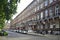 Red bricks houses near Palace of Westminster in London, english architecture