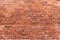 Red bricks wall background.Grunge block texture