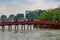 Red Bridge Hoan Kiem Lake Hanoi