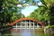 Red bridge at Sumiyoshi Taisha