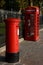 Red British Post Box and Telephone Box. London. England