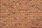 Red and brown color brick wall background with Flemish stretcher bond pattern