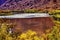 Red Brown Colorado River Reflection Abstract Moab Utah