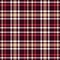 Red and brown tartan seamless vector pattern. Checkered plaid texture.