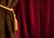 Red and brown theatre curtain