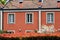 Red building along the Lambro valley