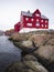 Red buildings in the government district of Tinganes in the capital Torshavn, Faroe Islands