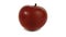 Red, bulk Apple on a white background