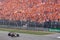 Red Bull Racing driver Max Verstappen with the Orange fans During the Formula 1 Dutch Grand Prix