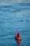 Red buoy water surface