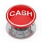 A Red Button Knob with Cash Sign. 3d Rendering