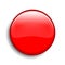 Red button sign - vector