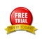 Red button with words `Free Trial - Try It Today