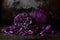 Red cabbage rustic still life