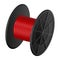 Red cable coil mockup, realistic style