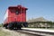 Red caboose and Katy Depot