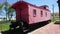 Red Caboose at Rock Island Depot train museum