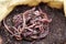 Red californian compost worms in coffee