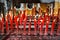 Red candle at the buddhism temple