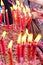 Red Candle at chinese temple