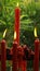 Red candles at Giant Wild Goose Pagoda - Xian