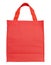 Red canvas shopping bag