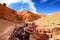 The Red Canyon geological attraction in the Eilat Mountains, Israel
