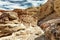 Red Canyon, giant cliffs in Israel - HDR with black gold filter