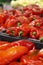 Red capsicum in a supermarket