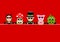 Red Card Ladybug Fly Agaric Chimney Sweep Pig And Cloverleaf Sunglasses