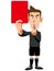 Red card referee leaving