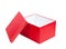 Red cardboard gift box