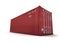 Red cargo container