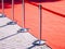 Red Carpet fence pole with red ropes Fashion show Event background