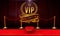 Red carpet, Golden VIP invitation