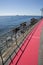 Red carpet on the sea along the coast of Portofino