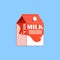 Red carton box of milk, fresh and healthy dairy product vector illustration