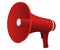 Red cartoon megaphone