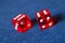 Red casino dice