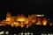 The Red Castle in Heidelberg, by night