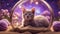 red cat with a christmas lights highly intricately detailed photograph of kitten rare color (lilac)