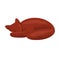 Red cat sleeping peacefully, cute cozy nap time, relaxed pet resting. Domestic animal comfort, lazy feline, home