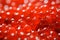 Red caviar texture. Generative AI