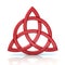 Red celtic trinity knot