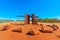 Red Centre Way road direction sign