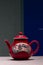 red ceramic teapot, made in China Qing dynasty, export to Europe