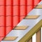 Red ceramic tiles roofing cover and layers