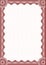 Red certificate border